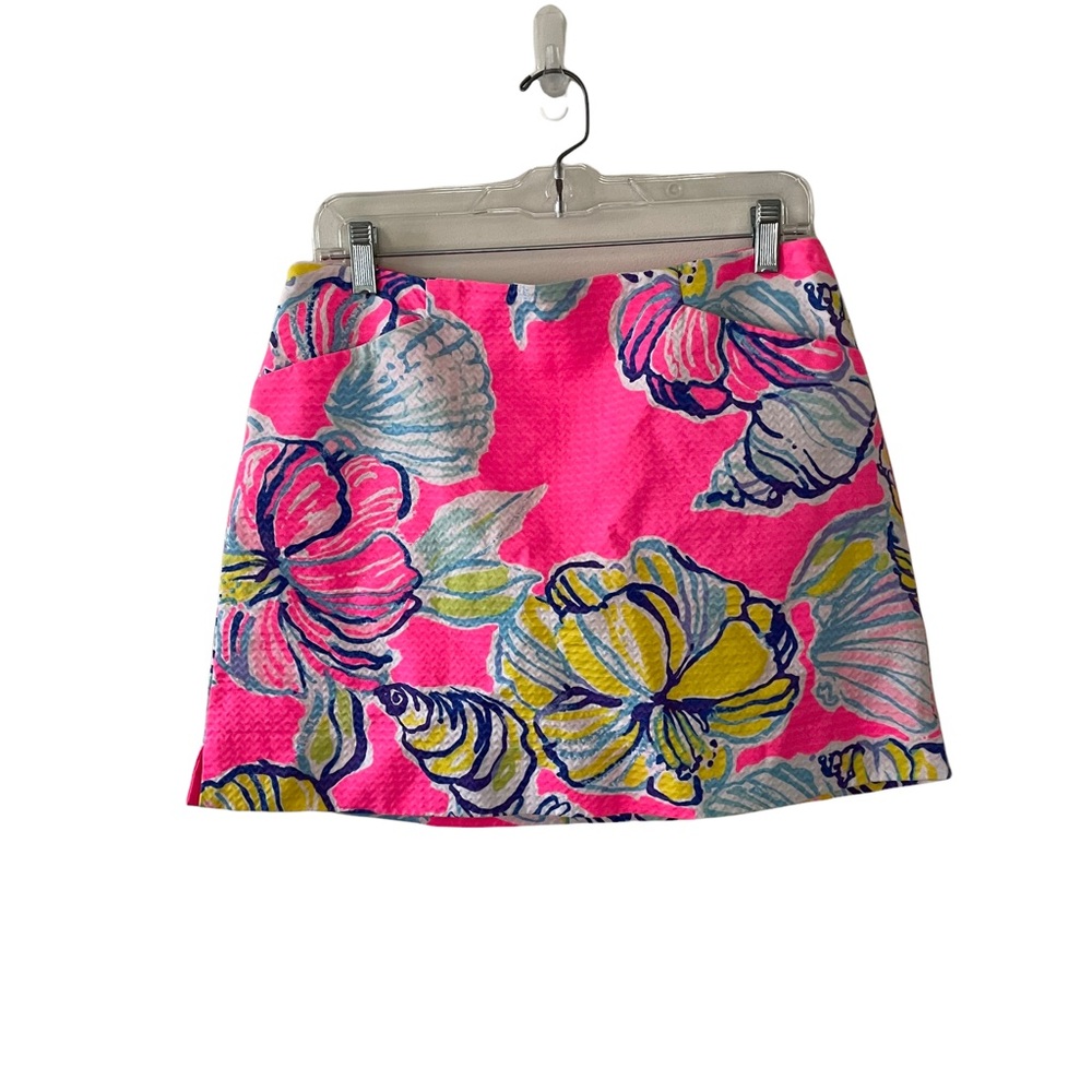 Lilly Pulitzer Marigold Skort Skirt Kir Royal Pink Swept By the Tides 6